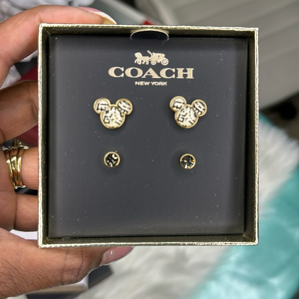 NWT Coach Disney Earrings